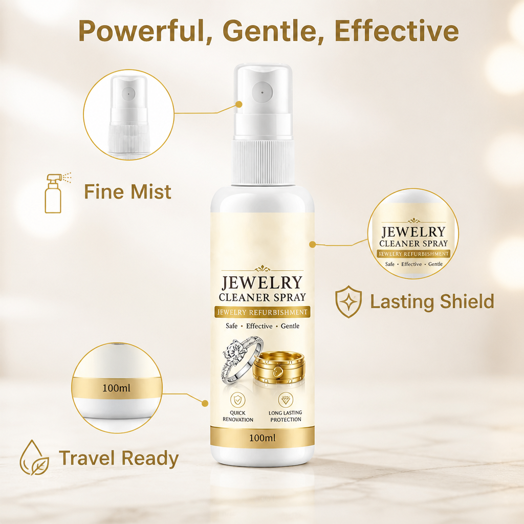 LustraClear™ Antioxidant Jewelry Spray — Instantly Revive Your Shine and Wear Confidence Every Day