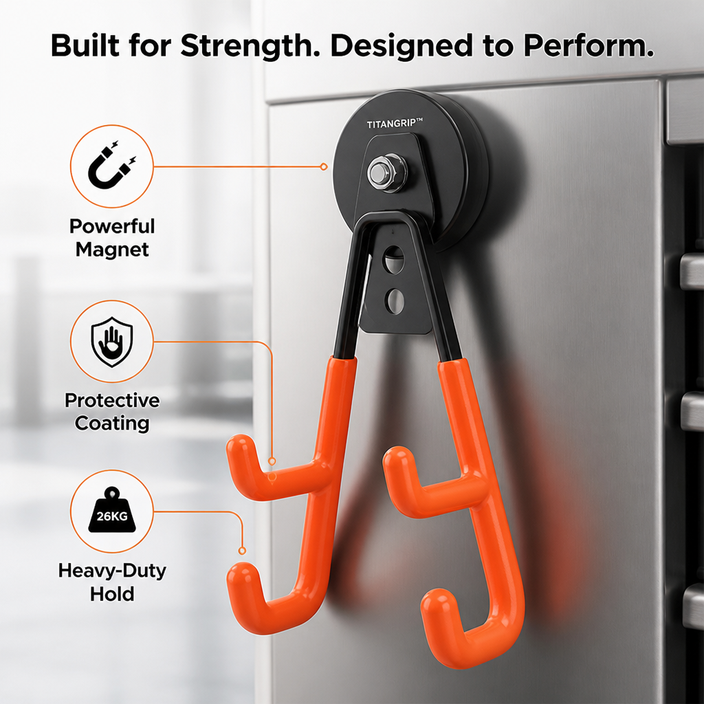 TitanGrip™ Magnetic Double-Claw Hook — Harness Unbreakable Strength to Command Your Space with Confidence