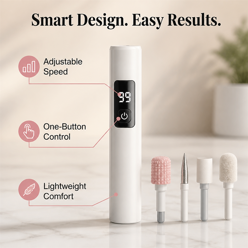 VeloraNail™ — Turn rough edges into a polished, put-together manicure at home
