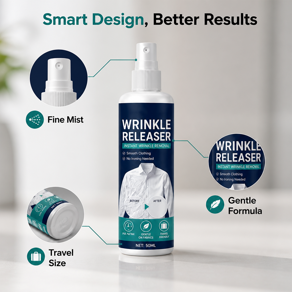 VivaVell™ Wrinkle Release Spray — Instantly Flawless, Fresh Clothes Anytime, Anywhere
