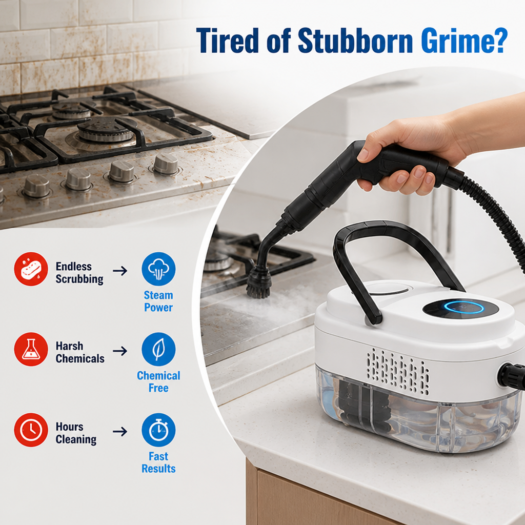 GrimeGlide™ — Blast Through Stubborn Grime, Not Your Whole Day