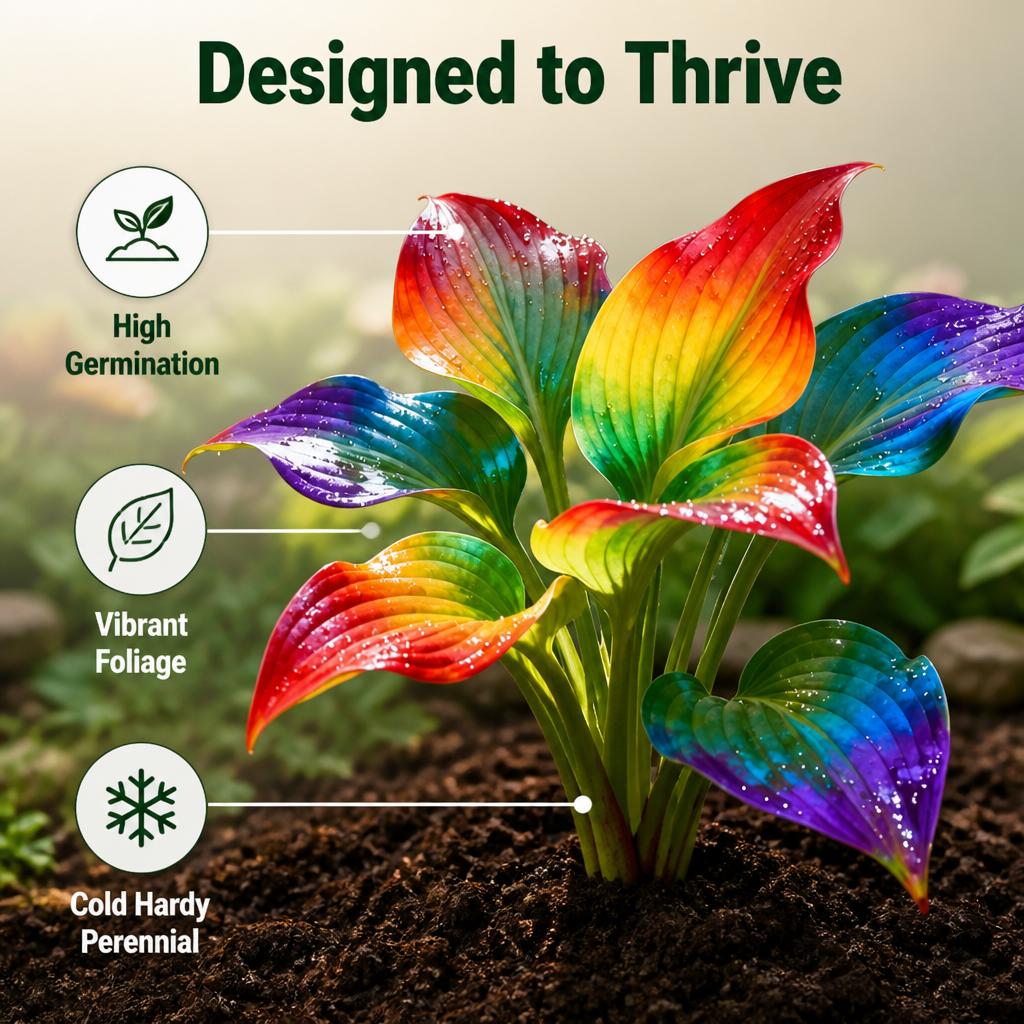 VerdureVibe™ Rare Hosta Seeds — Turn Shady Spots into Your Own Lush, Vibrant Garden Escape