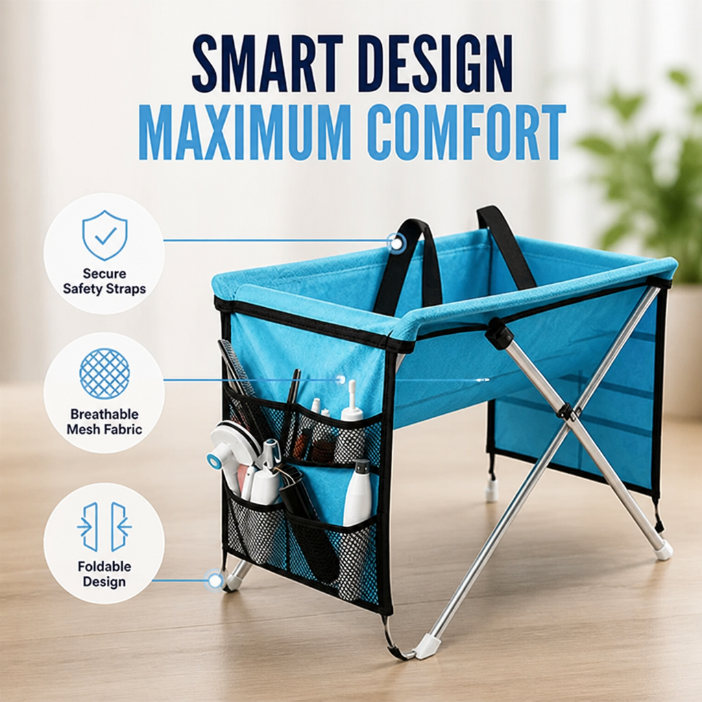 Petvessa™ 2-in-1 Foldable Grooming Bed — Finally, Calm, Control, and Comfort for Stress-Free Pet Grooming