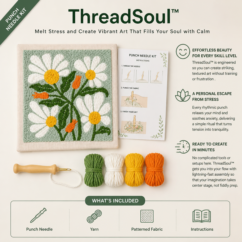 ThreadSoul™ — Melt Stress and Create Vibrant Art That Fills Your Soul with Calm