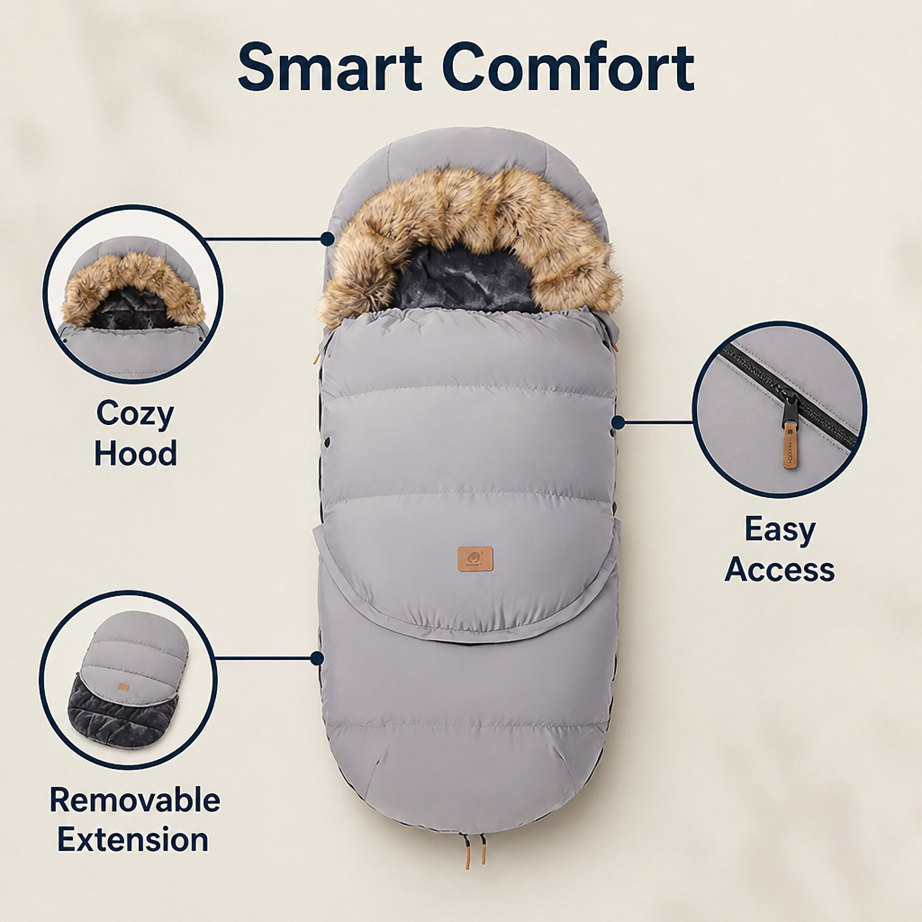 Bundlette™ — Cozy Stroller Walks, From Tiny Baby to Growing Toddler