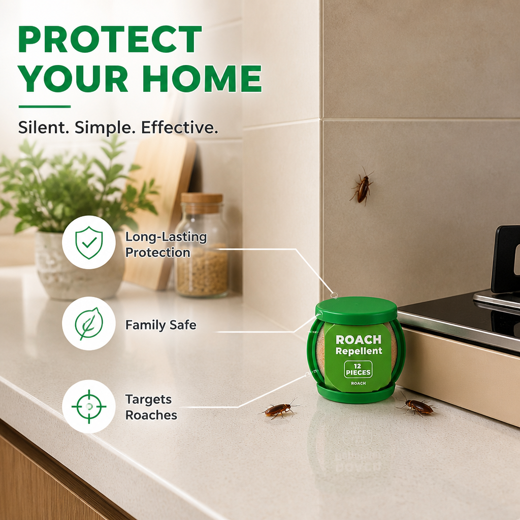 RoachShield™ — Reclaim Your Home with Quiet, Lasting Roach Defense