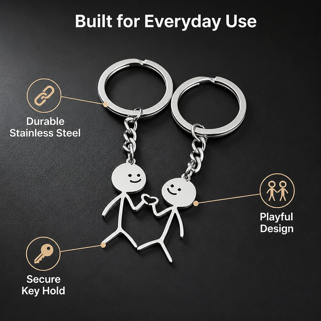 CharmiLink™ Duo Keychain — Spark Lasting Joy and Connection Every Time You Grab Your Keys