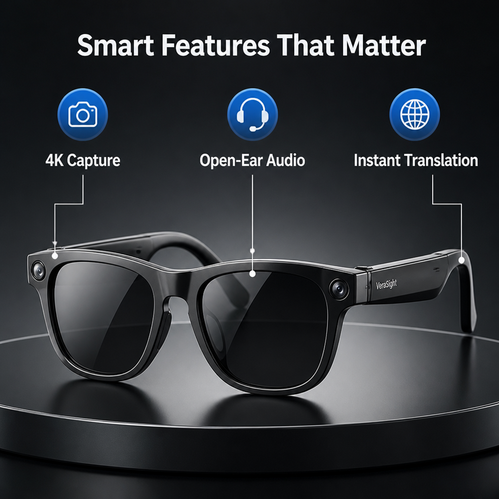 VeraSight™ Smart Glasses — See Clearly, Speak Freely, Live Limitlessly
