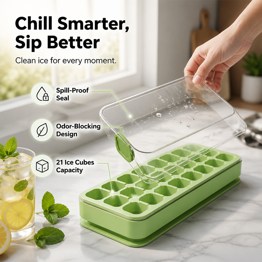 GlaciPure™ — Perfect Ice That Keeps Every Drink Pure, Cold, and Mess-Free