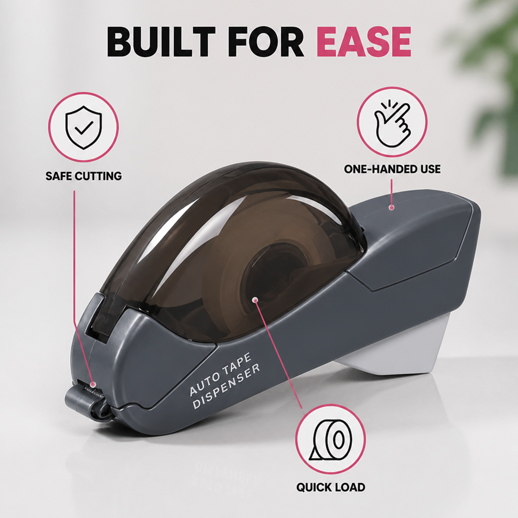 Tapevora™ — Master Tape Cutting with Effortless One-Handed Control and Total Safety