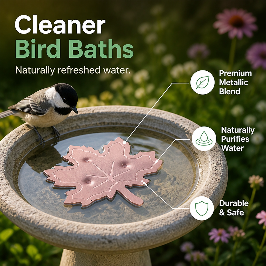 AquaLeaf™ — Keep Your Bird Bath Crystal Clear and Irresistibly Fresh Every Day