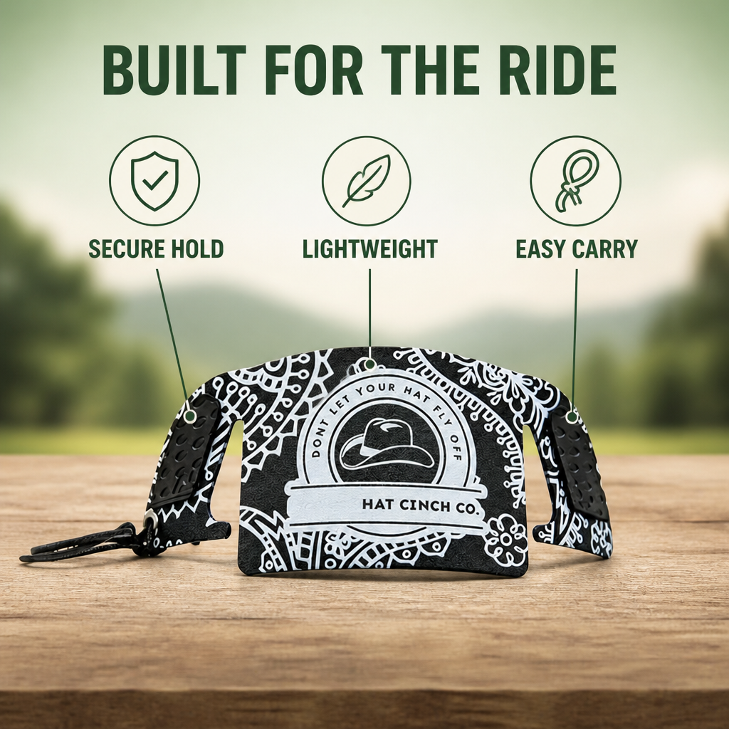 StormStrap™ — Ride Fearless with a Hat That Never Budges