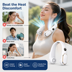 BreezeWave™ 360° Neck Fan — Stay Cool, Comfortable, and Confident All Day Long