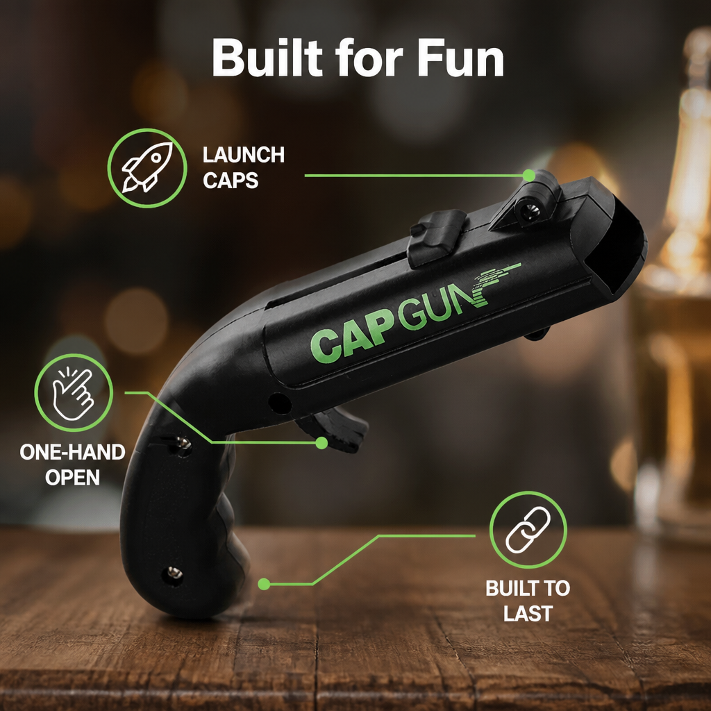 SnapCap™ — Ignite Every Moment with Effortless Bottle Pop Excitement