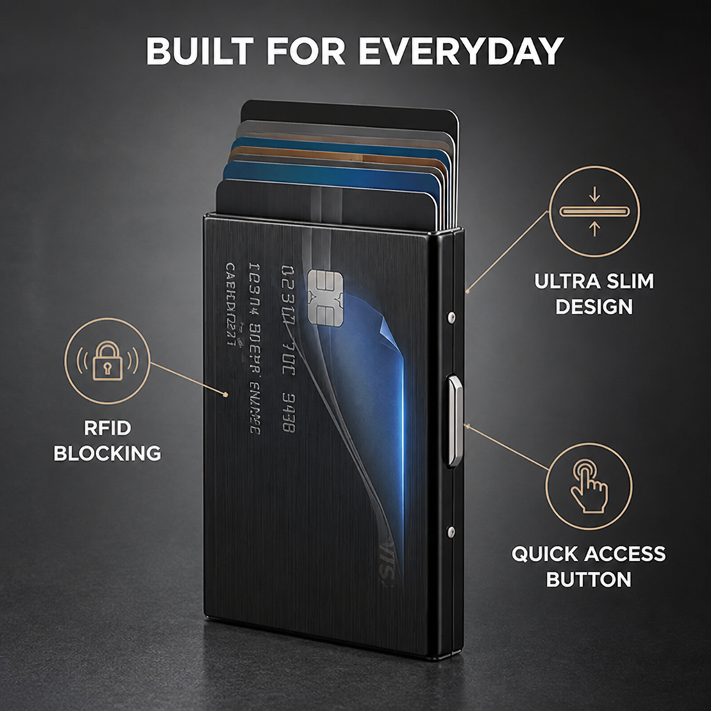 FortiShield™ Card Case — Carry Confidence That Keeps Thieves Locked Out and Style Locked In