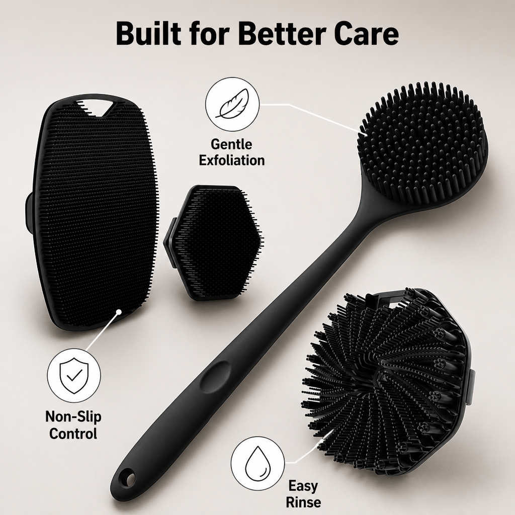 SilkSculpt™ Bath Brush Set — Reveal Silky-Smooth Skin That Feels Fresh and Confident Every Day
