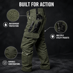 Waterproof Work & Trail Cargo Pants™ — Stay Dry, Loaded, and Unstoppable All Day Long