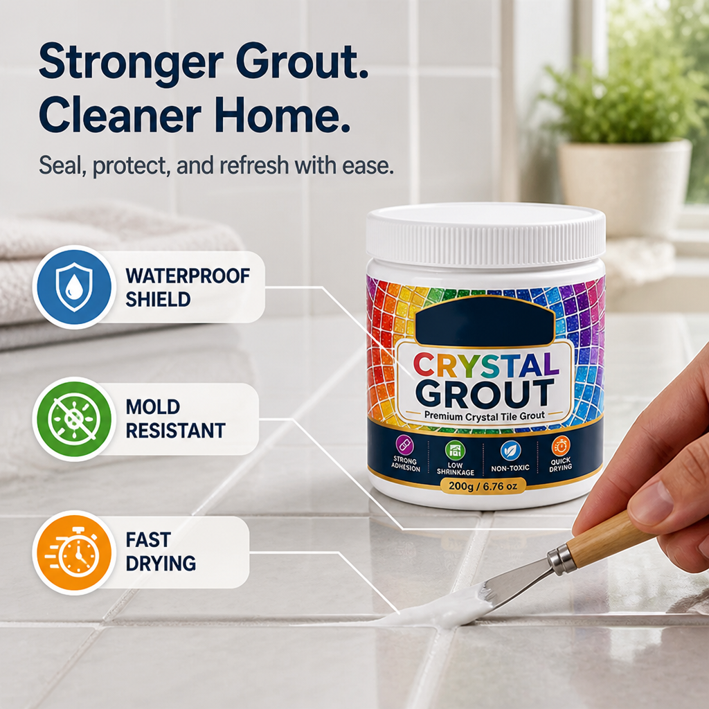 AquaShield™ Tile Grout — Protect and Restore Your Tiles with a Waterproof, Mold-Resistant Shield That Lasts