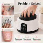VelvetSteam™ — Loosen stubborn gel polish for an easier, gentler nail reset