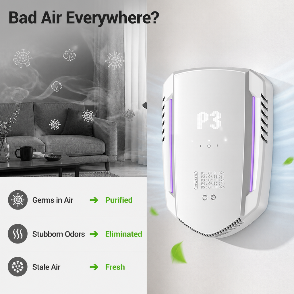 Aironvexa™— Breathe Easy and Live Free from Odors and Germs Every Day