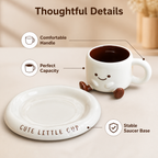 VelariJoy™ Cup & Saucer — Turn Every Sip Into a Smile and Uplift Your Day