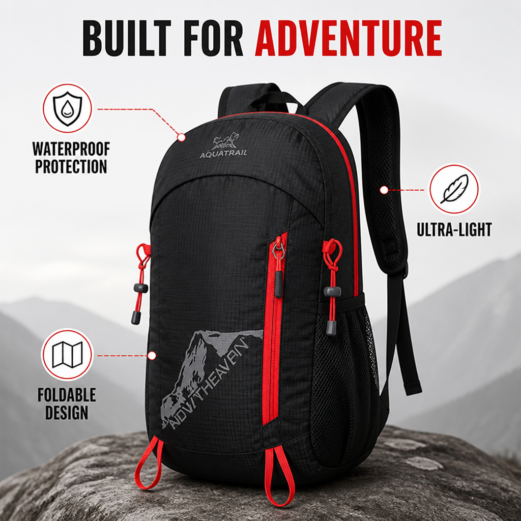 AquaTrail™ Pack — Ultimate Dryness and Featherlight Freedom for Every Adventure
