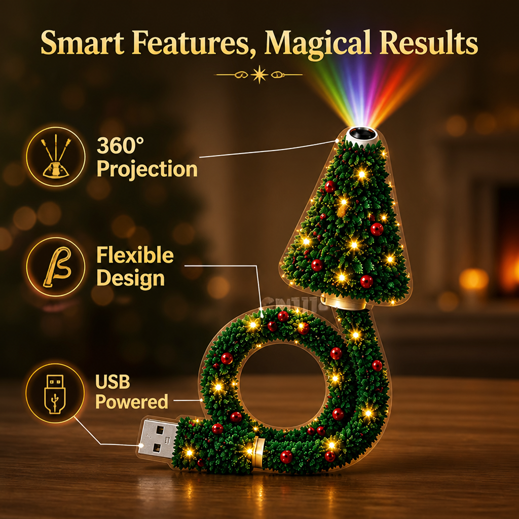 SilvaBeam™ — Transform Any Room into a Cozy, Magical Holiday Wonderland Instantly