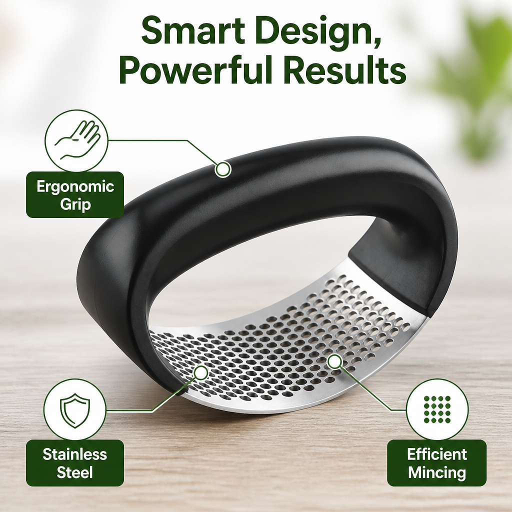 SwiftMince™ Garlic Press — Crush Effortlessly, Unlock Rich, Fresh Flavor Every Time (2pcs)