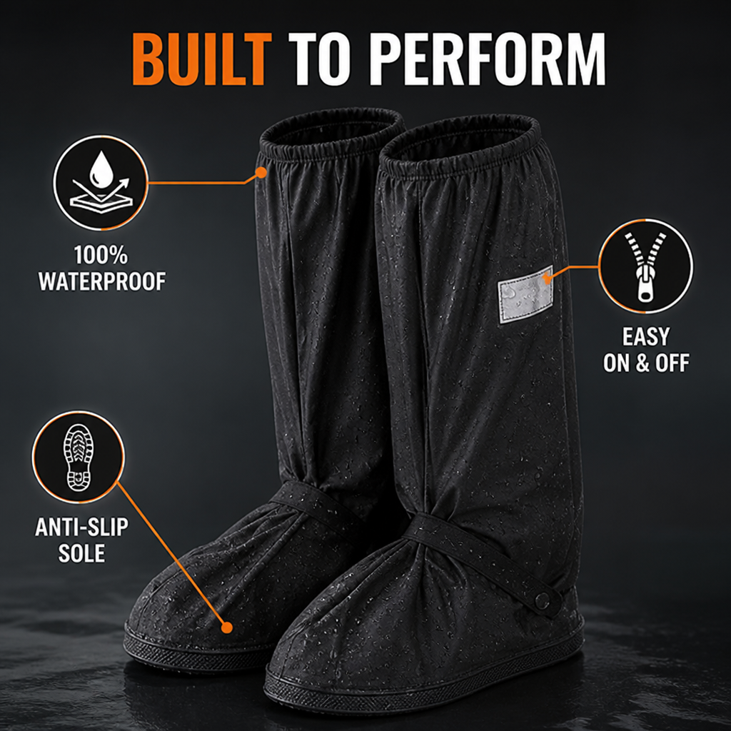 Stormelle™ Waterproof Boot Covers — Stay Dry and Confident, No Matter What the Weather Throws Your Way