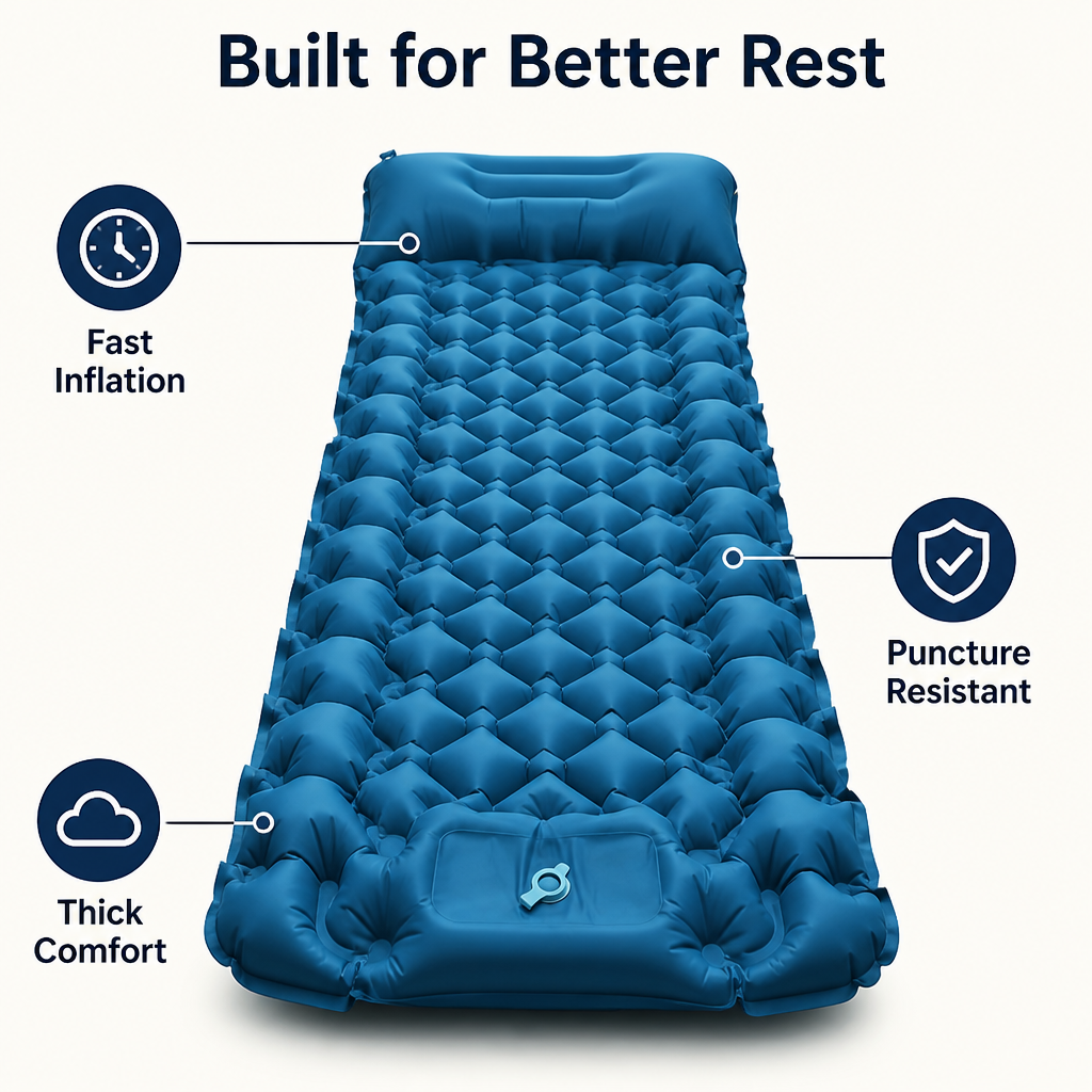 TrailEase™ — Sleep Like You’re Floating, No Matter Where You Camp
