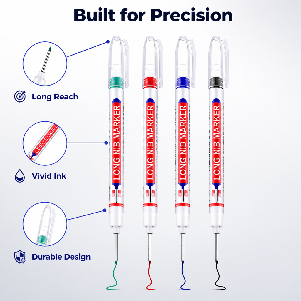 VeroMark™ Precision Pens — Nail Every Detail Deep Inside Tight Spots with Unstoppable Confidence