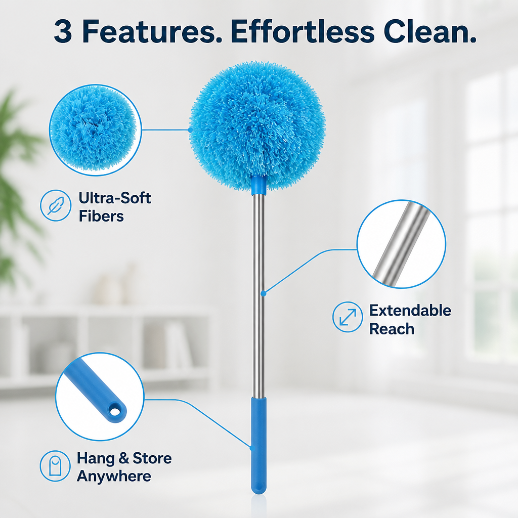 Dustvexa™ Dust Duo — Reach High, Dust Gone, Freedom Gained