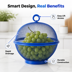 FruitMist™ Basket — Enjoy Crisp, Bug-Free Berries Effortlessly Every Time