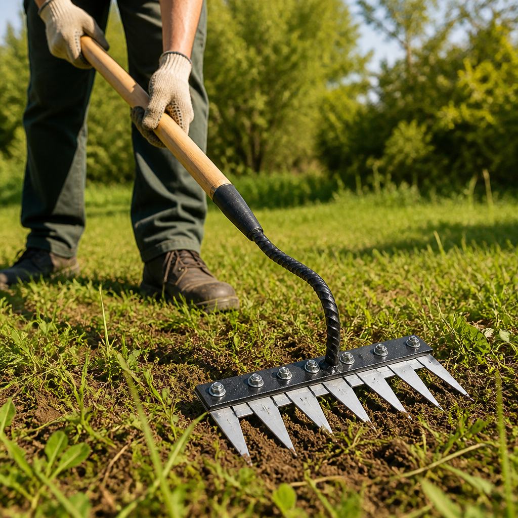 IronRoot™ 2-Piece Metal Weed Rake Set — Turn Backbreaking Garden Work into Effortless, Precise Power