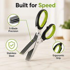 SwiftChop™ Herb Scissors — Slice Faster, Feel the Joy of Effortless Prep