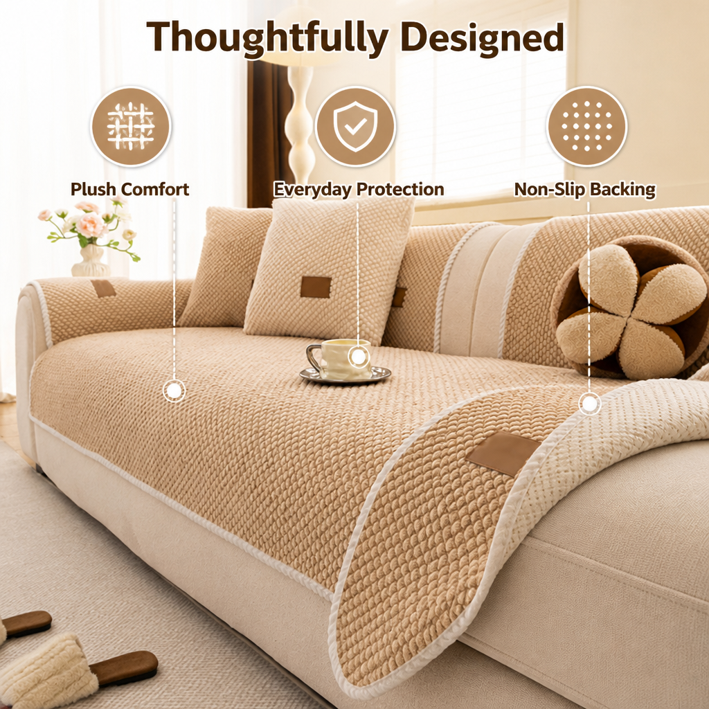 SofaSoothe™ — Sink Into Cozy Comfort, Worry Less About Everyday Messes
