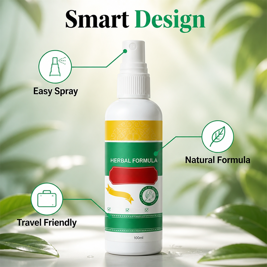 StrideEase™ Herbal Foot Spray — Transform Rough, Stinky Feet into Silky-Smooth Confidence Every Day