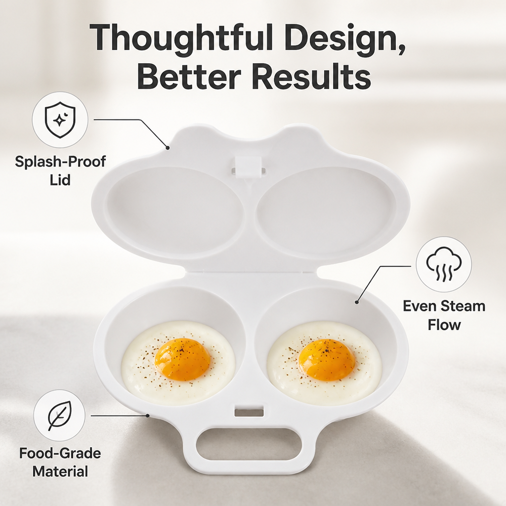Ovella™ Egg Cooker — Perfectly Poached Eggs That Brighten Every Morning