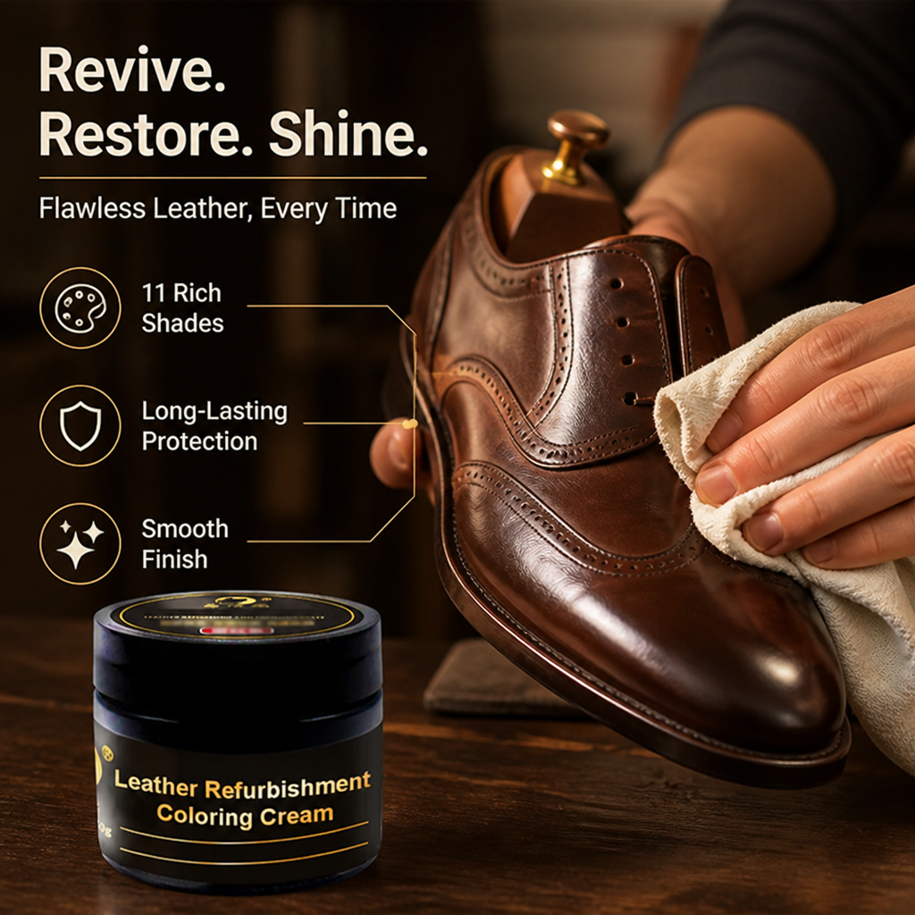 RadiantHue™ Leather Revival Kit — Instantly Restore Stunning, Showroom-Ready Leather