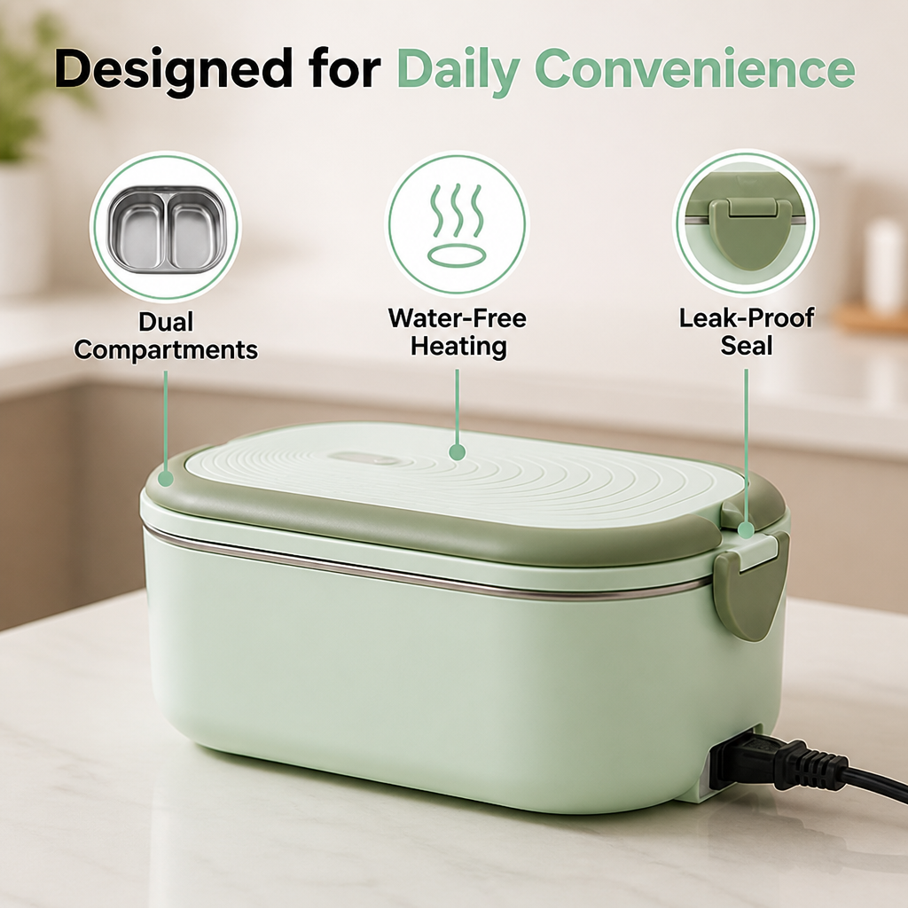 HeatEase™ — Enjoy Every Meal Hot, Fresh, and Full of Flavor Anywhere You Go