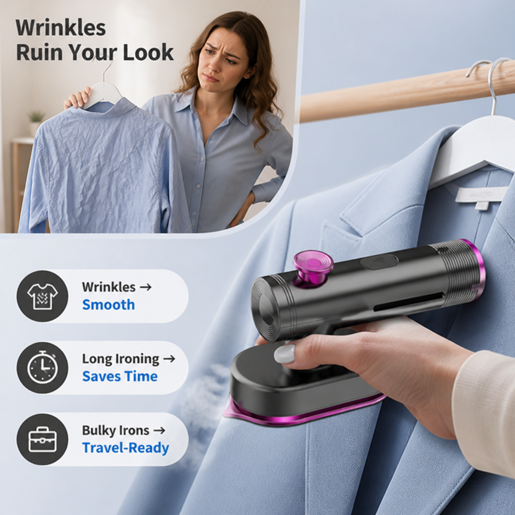 VeloSteem™ — Wrinkle-Free Power That Keeps You Looking Sharp Anytime, Anywhere