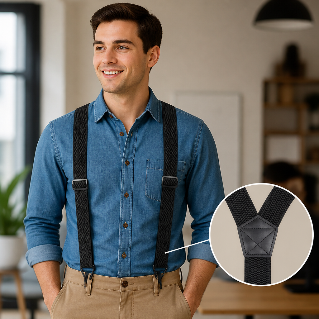 VeroStrap™ — Stay Comfortable and Confident with Suspenders That Never Slip or Pinch