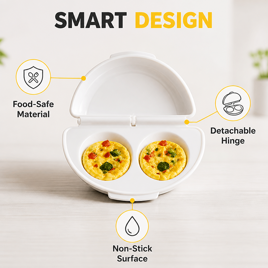 SwiftEgg™ — Enjoy Perfect, Mess-Free Breakfasts in Minutes
