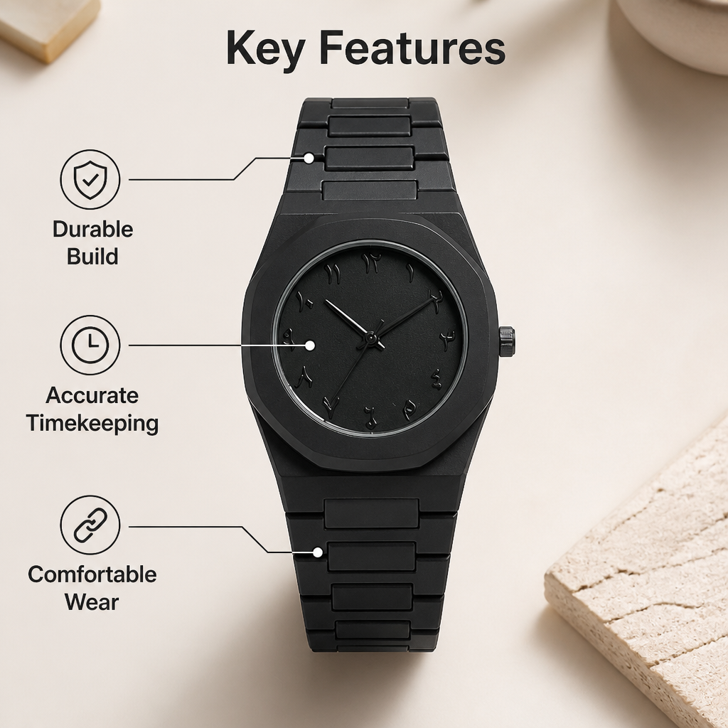 NuraTime™ — Make every outfit feel more personal with bold Arabic style