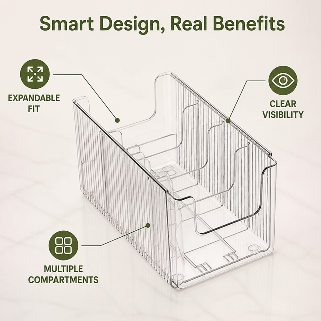 CrystalEase™ — See Every Essential Instantly and Own Your Organized Peace of Mind