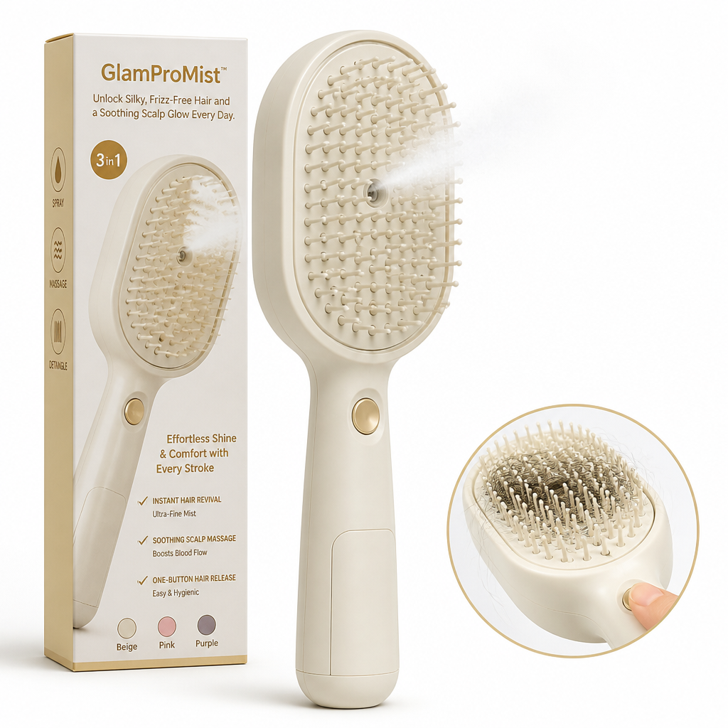 GlamProMist™ — Unlock Silky, Frizz-Free Hair and a Soothing Scalp Glow Every Day
