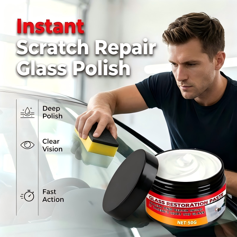 CrystalPure™ Glass Rescue Paste — Instantly Revive Your Glass to Flawless, Head-Turning Clarity
