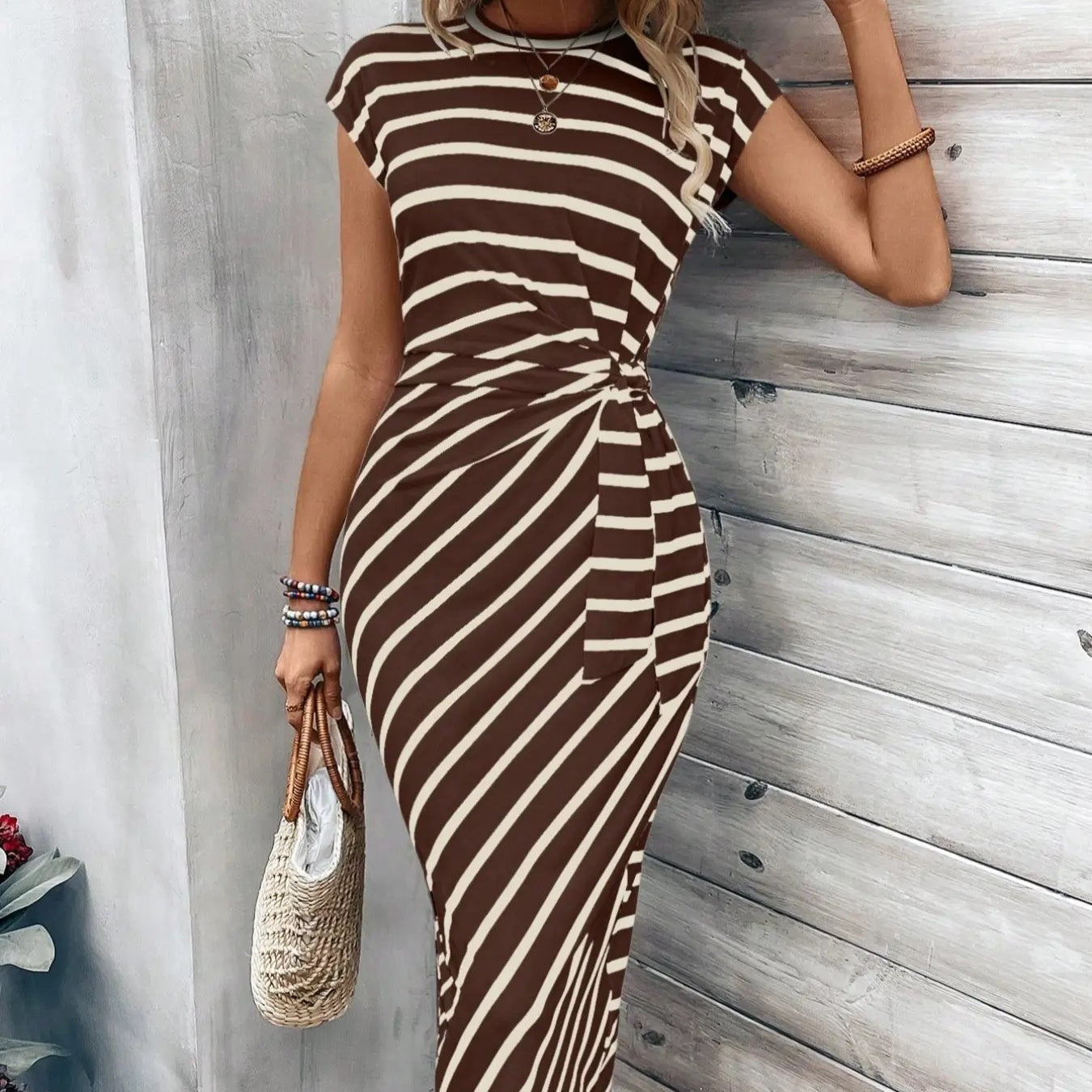 LunaSilk™ Leopard Knot Dress — Wrap Yourself in Confidence and Unforgettable Style