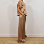 LumaSilk™ Two-Piece Satin Set — Feel Unstoppable in Effortless, All-Day Elegance