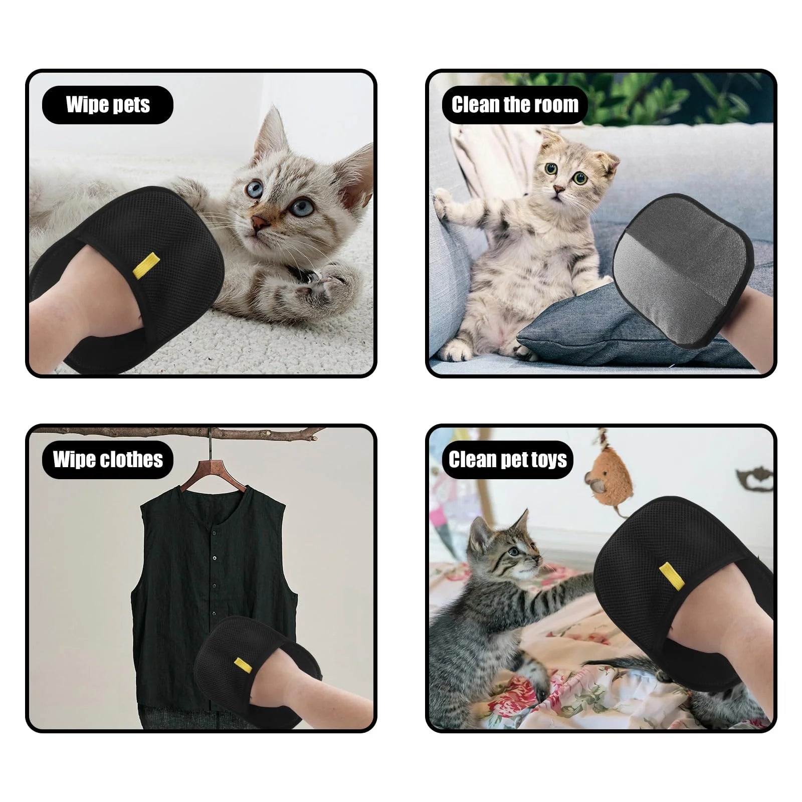 SoftTouch™ Grooming Gloves — Turn Shedding Into Your Pet’s Favorite Relaxation Time